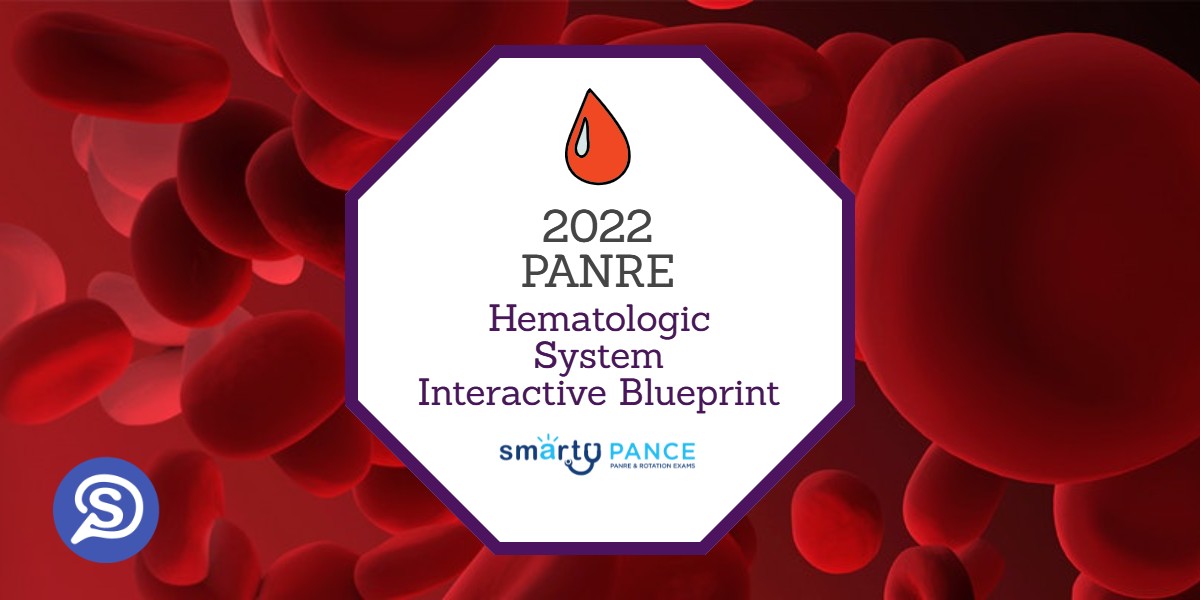 2022-2023 Physician Assistant National Recertification Exam (PANRE) Hematology System Content Blueprint – Smarty PANCE