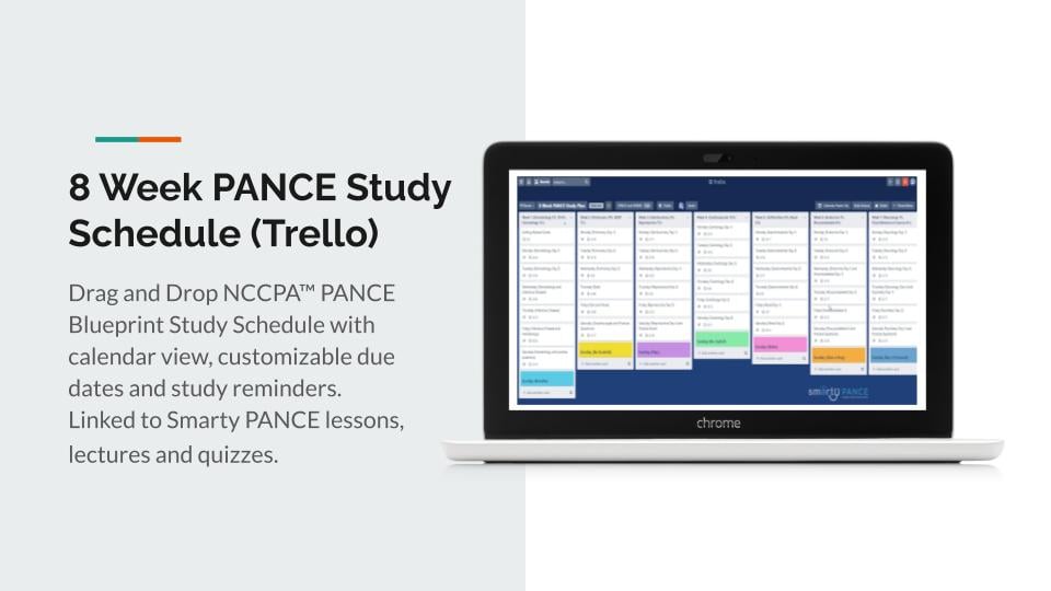 The 8 Week Smarty PANCE NCCPA Blueprint Study Schedule