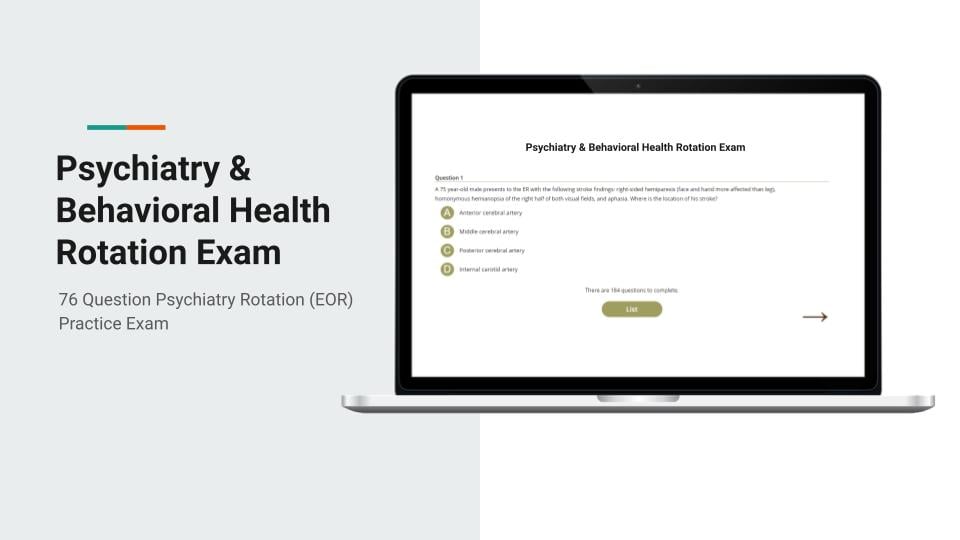 Psychiatry & Behavioral Health Rotation Exam
