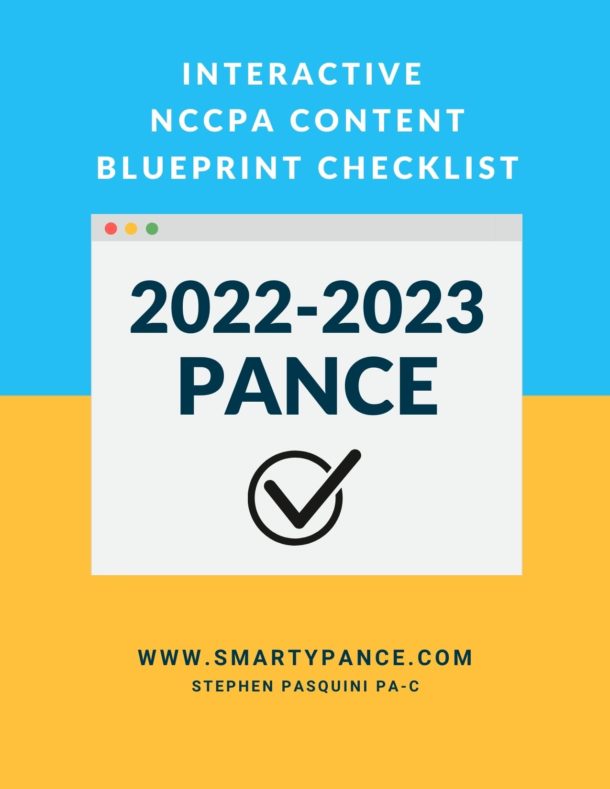 Interactive Content Blueprint For The PANCE - Smarty PANCE