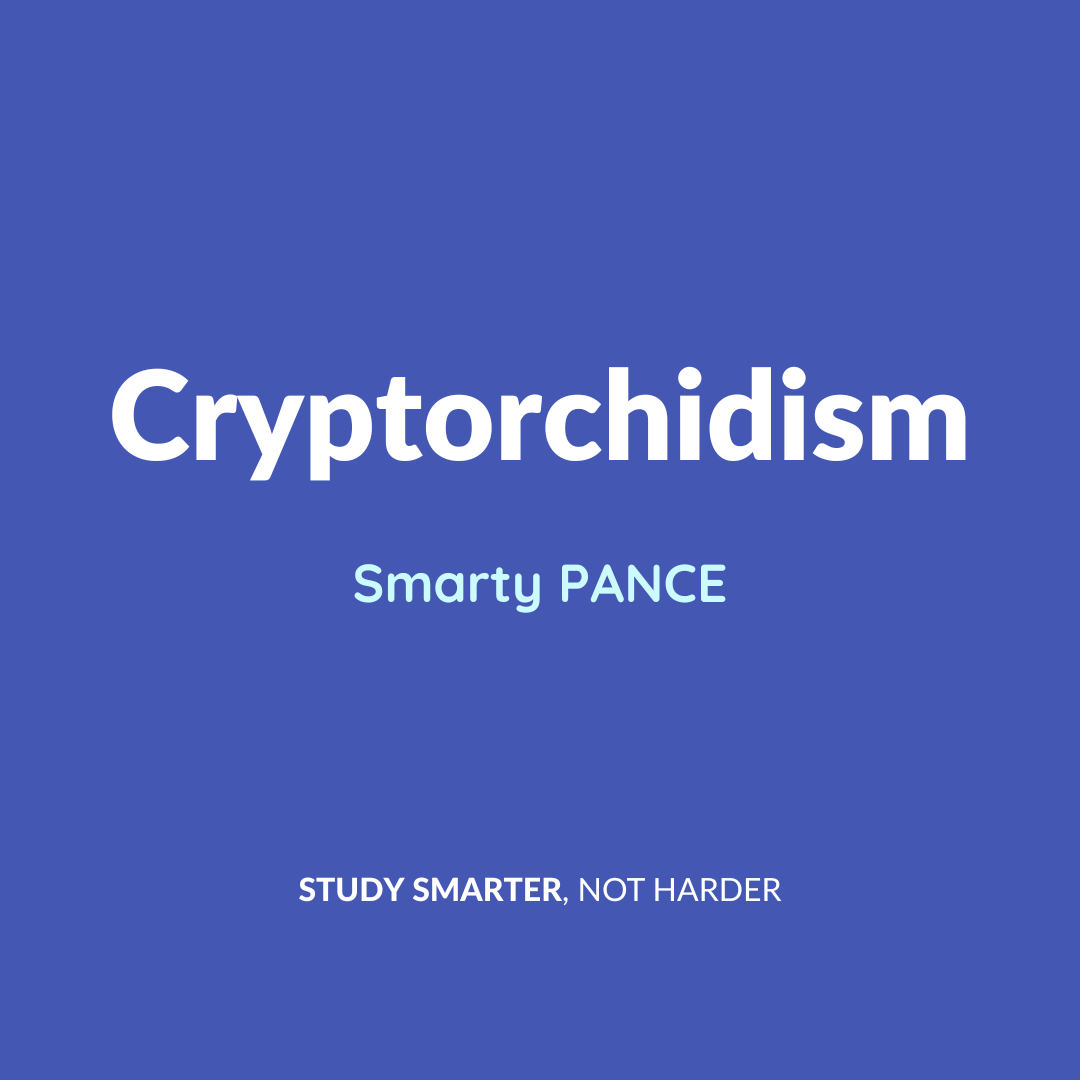 Cryptorchidism (ReelDx) Genitourinary Content Blueprint Smarty PANCE