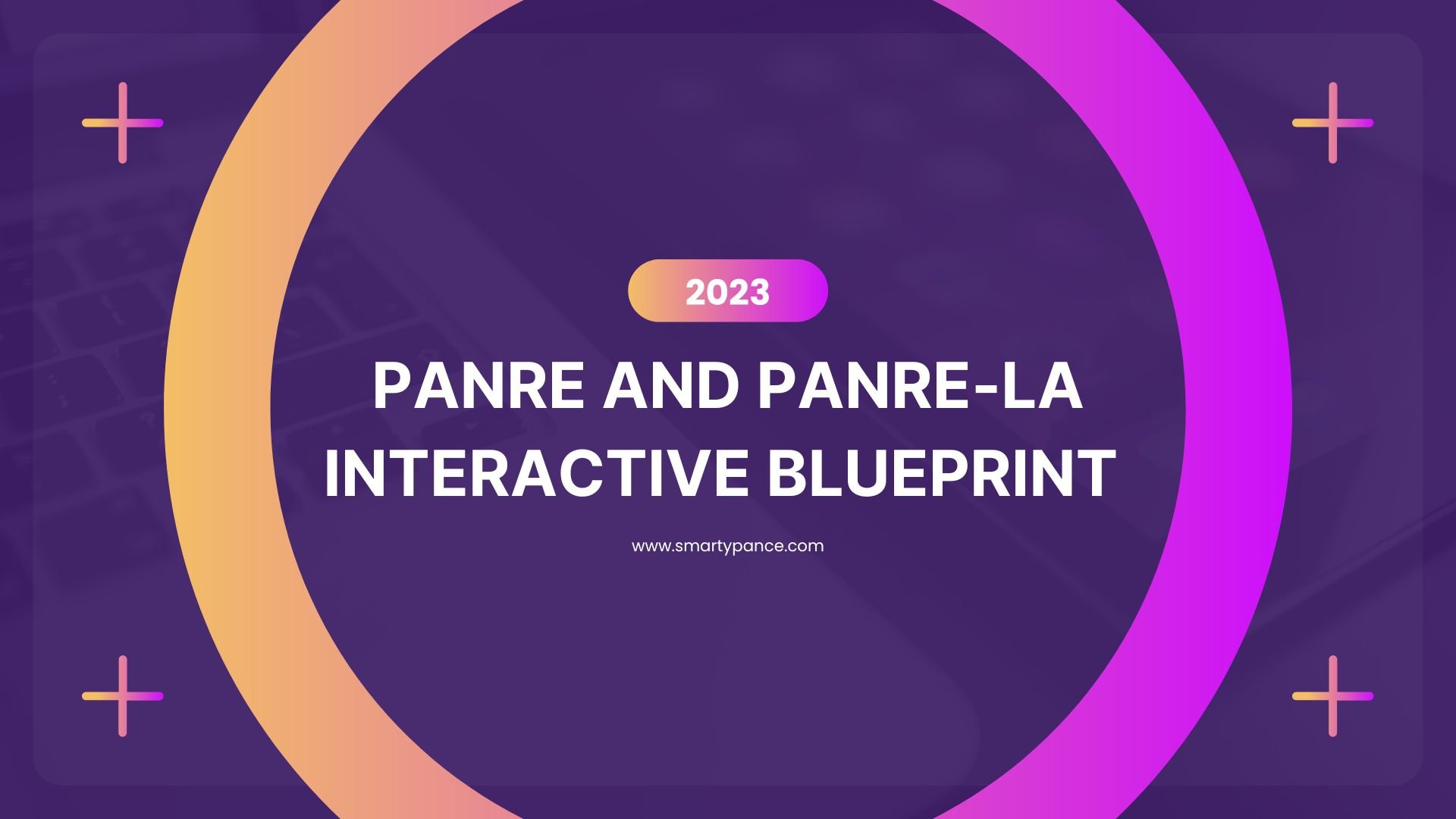 The PANRE and PANRELA Interactive Blueprint (Effective 2023) Smarty