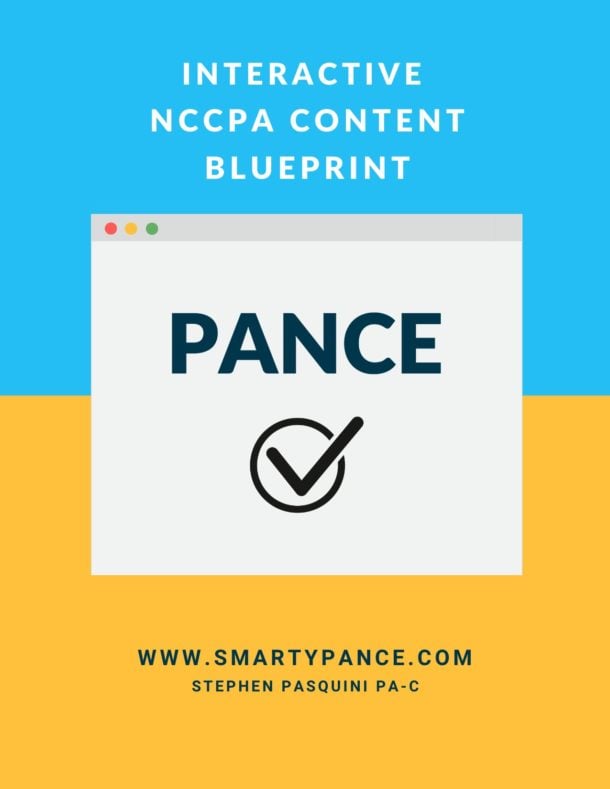 Interactive Content Blueprint For The PANCE - Smarty PANCE